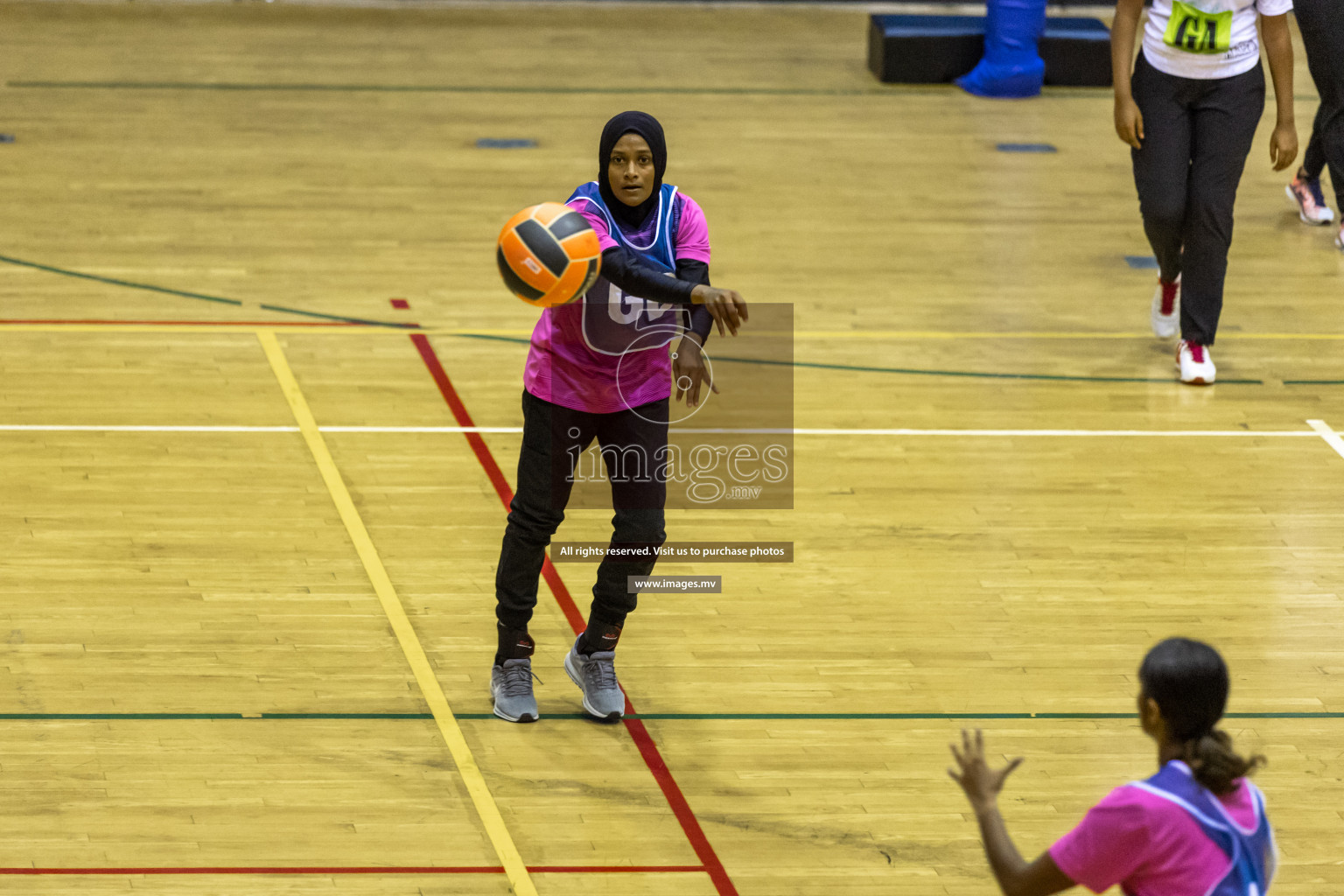 Sports Club Shining Star vs Club Green Streets in the Milo National Netball Tournament 2022 on 17 July 2022, held in Social Center, Male', Maldives. Photographer: Hassan Simah / Images.mv