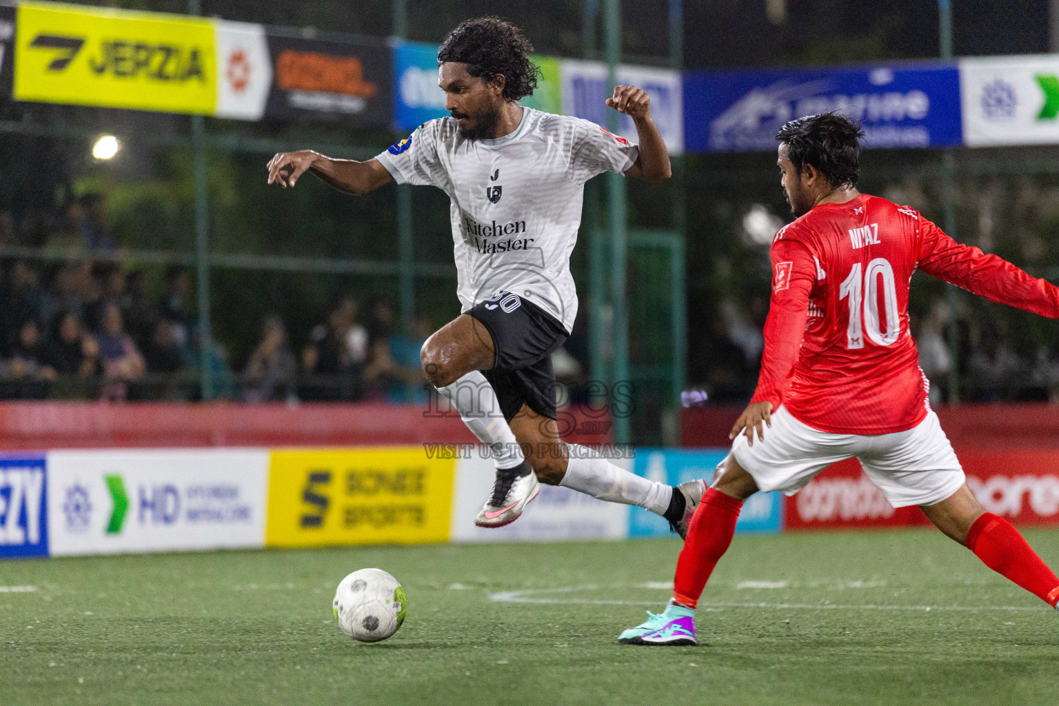 Sh Maroshi vs Sh Kanditheemu in Day 8 of Golden Futsal Challenge 2024 was held on Monday, 22nd January 2024, in Hulhumale', Maldives Photos: Nausham Waheed / images.mv