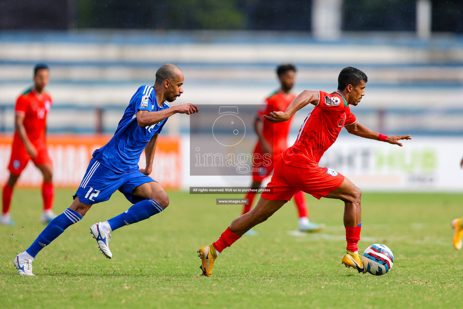 Kuwait vs Bangladesh in the Semi-final of SAFF Championship 2023 held in Sree Kanteerava Stadium, Bengaluru, India, on Saturday, 1st July 2023. Photos: Nausham Waheed, Hassan Simah / images.mv