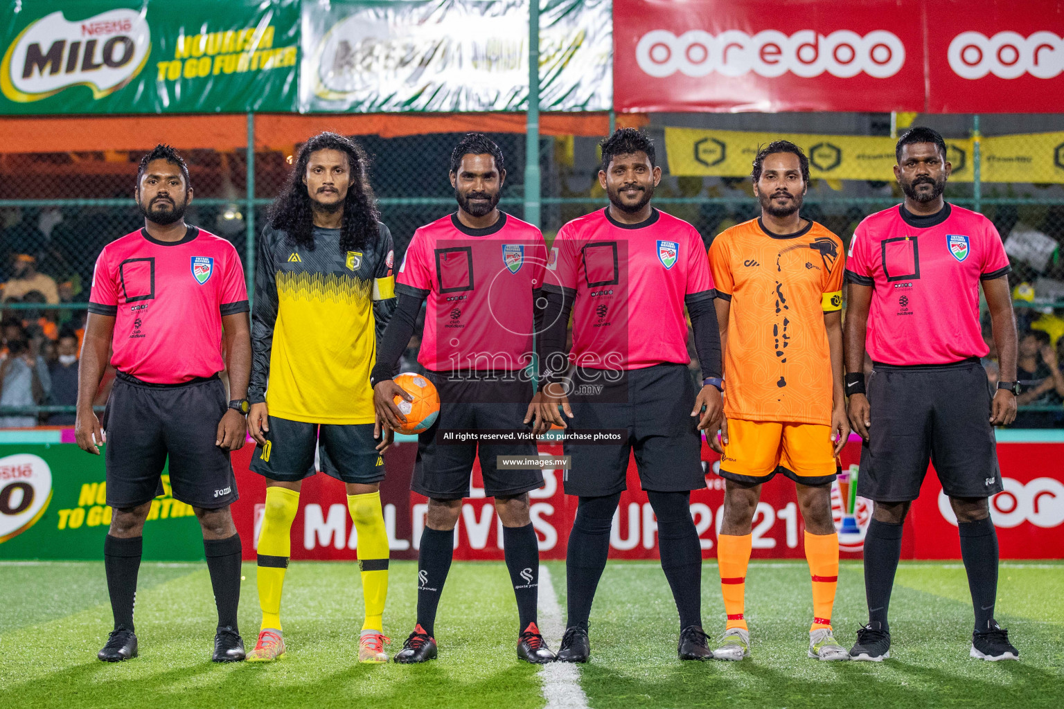 RRC Vs FSM in the Semi Finals of Club Maldives 2021 held in Hulhumale, Maldives on 19 December 2021. Photos: Ismail Thoriq / images.mv