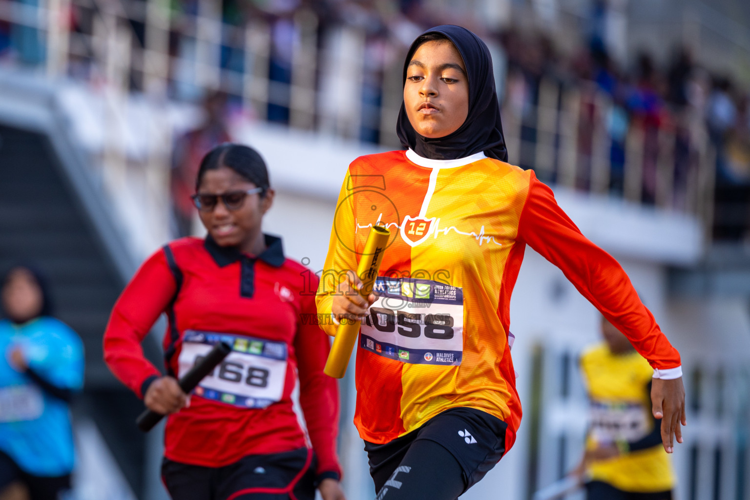 Day 5 of MWSC Interschool Athletics Championships 2024 held in Hulhumale Running Track, Hulhumale, Maldives on Wednesday, 13th November 2024. Photos by: Ismail Thoriq / Images.mv