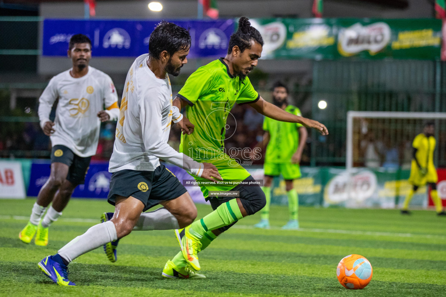 Team FSM Vs Prisons Club in the Semi Finals of Club Maldives 2021 held in Hulhumale, Maldives on 15 December 2021. Photos: Ismail Thoriq / images.mv