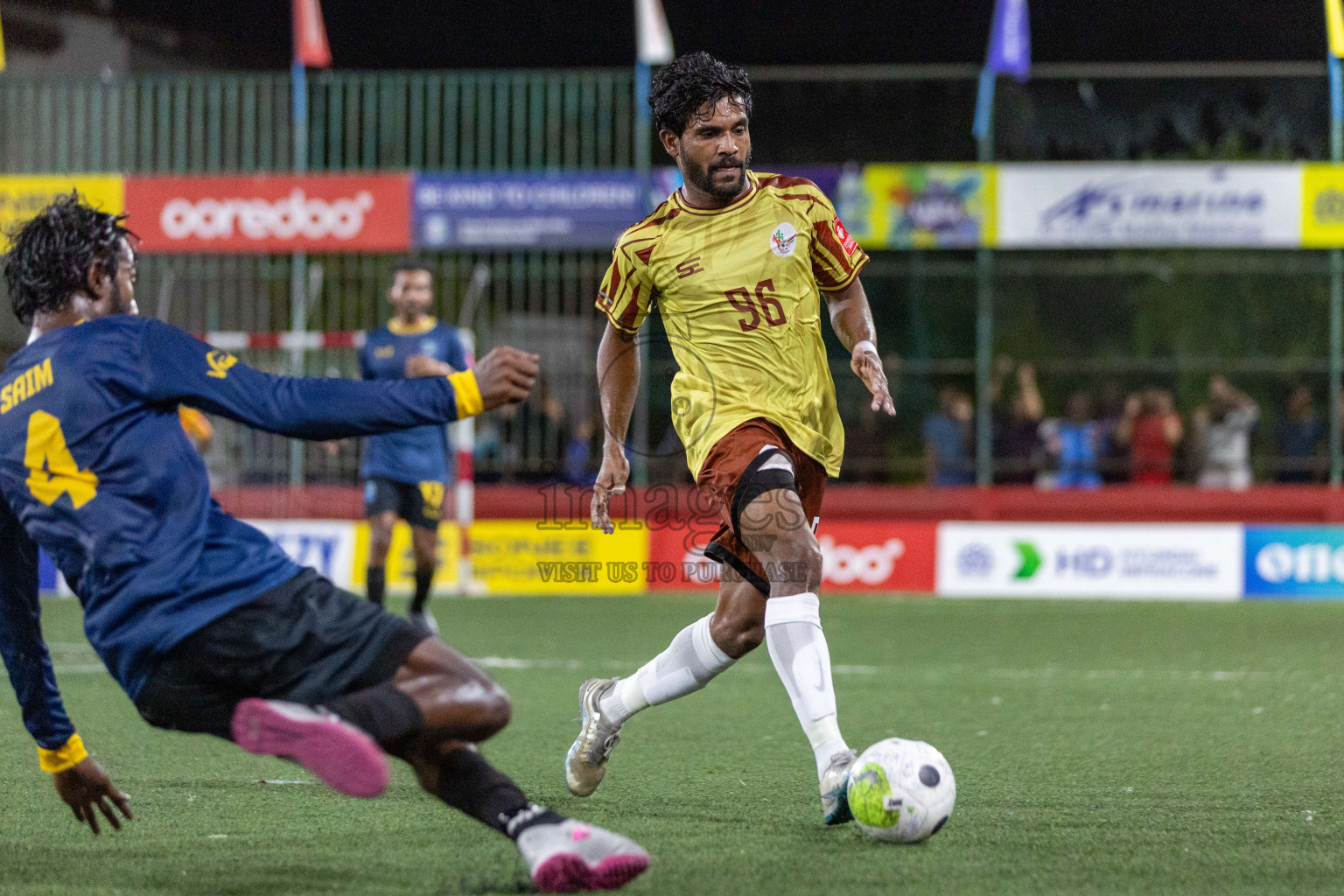 N Holhudhoo vs N Velidhoo in Day 7 of Golden Futsal Challenge 2024 was held on Saturday, 20th January 2024, in Hulhumale', Maldives Photos: Nausham Waheed / images.mv