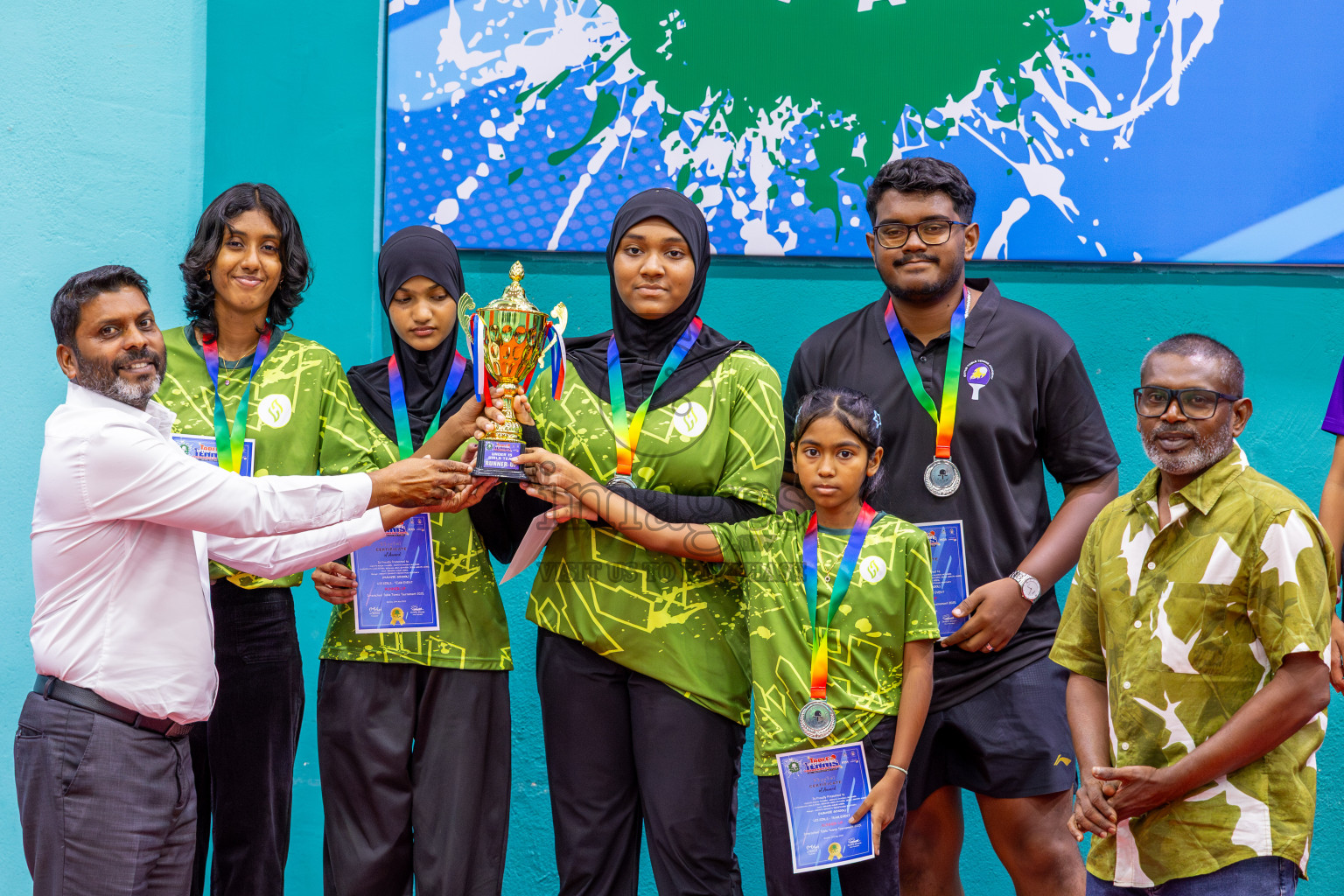 Day 8 of Interschool Table Tennis Tournament 2025 held at Male' TT Hall, Male', Maldives on Thursday, 22nd May 2025.
Photos by: Ismail Thoriq / images.mv