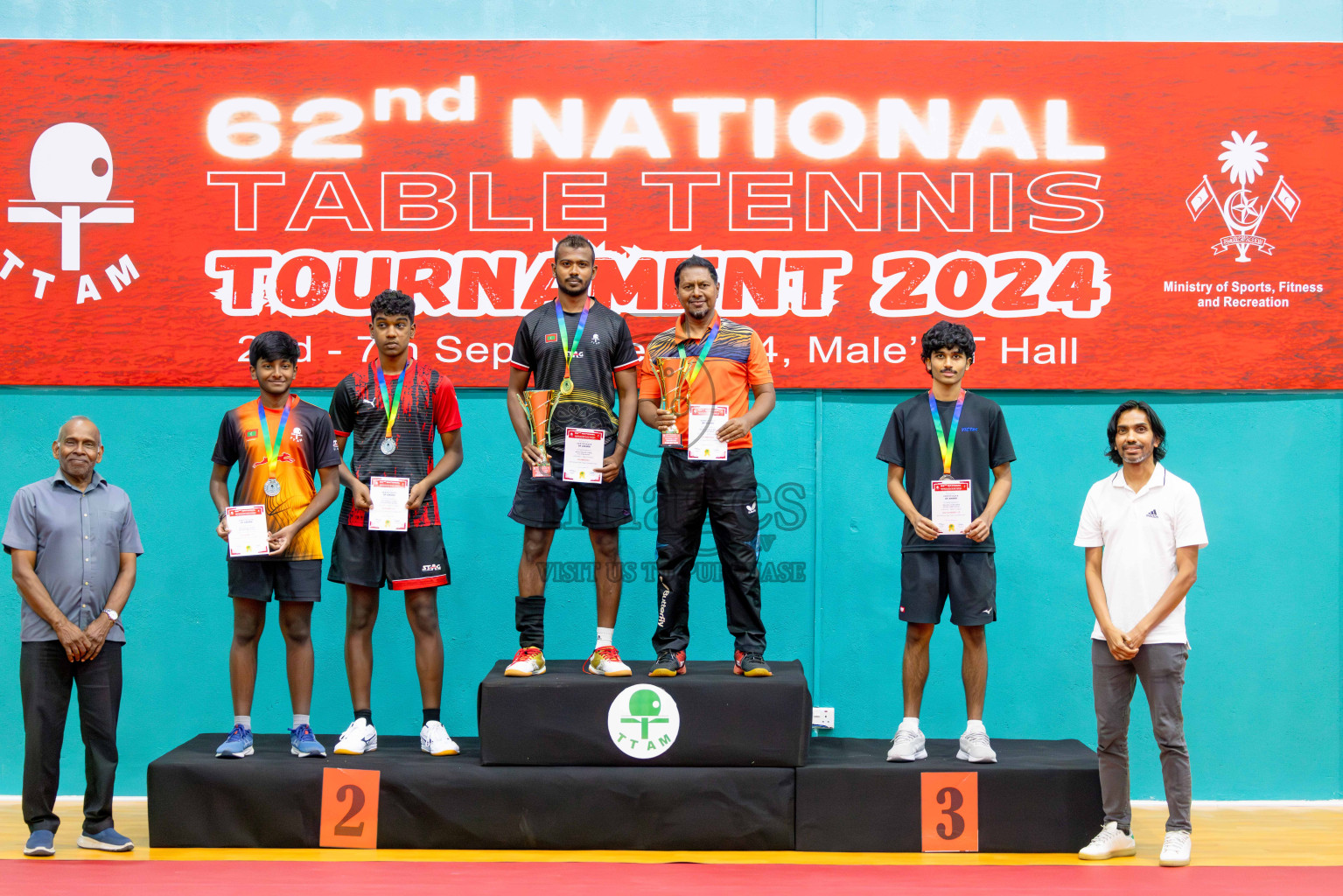 Finals of National Table Tennis Tournament 2024 was held at Male' TT Hall on Friday, 6th September 2024. 
Photos: Abdulla Abeed / images.mv