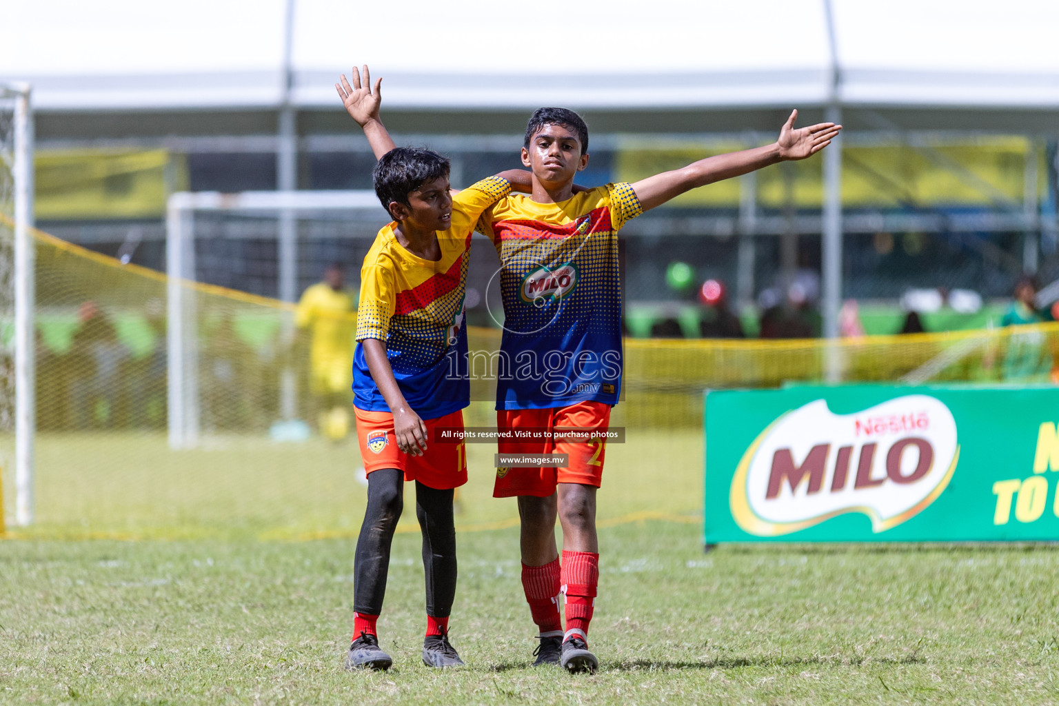 Day 2 of MILO Academy Championship 2023 (U12) was held in Henveiru Football Grounds, Male', Maldives, on Saturday, 19th August 2023. Photos: Nausham Waheedh / images.mv