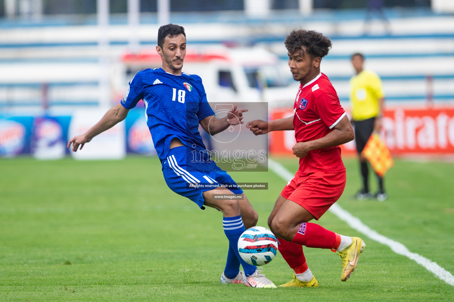 Kuwait vs Nepal in the opening match of SAFF Championship 2023 held in Sree Kanteerava Stadium, Bengaluru, India, on Wednesday, 21st June 2023. Photos: Nausham Waheed / images.mv