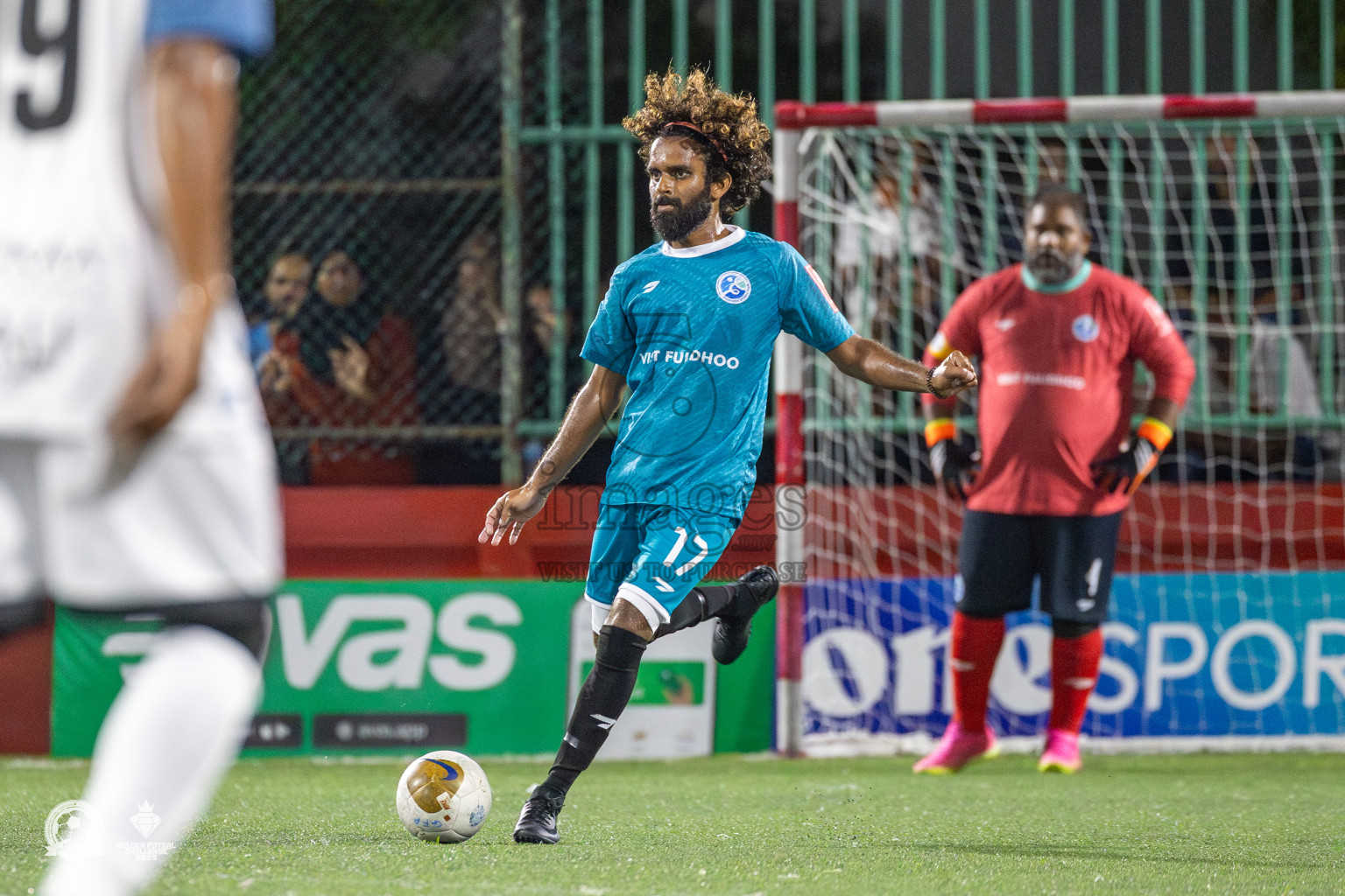 V. Fulidhoo vs V. Felidhoo in Day 12 of Golden Futsal Challenge 2025 was held on Thursday, 16th January 2025, in Hulhumale', Maldives Photos: Mohamed Mahfooz Moosa / images.mv