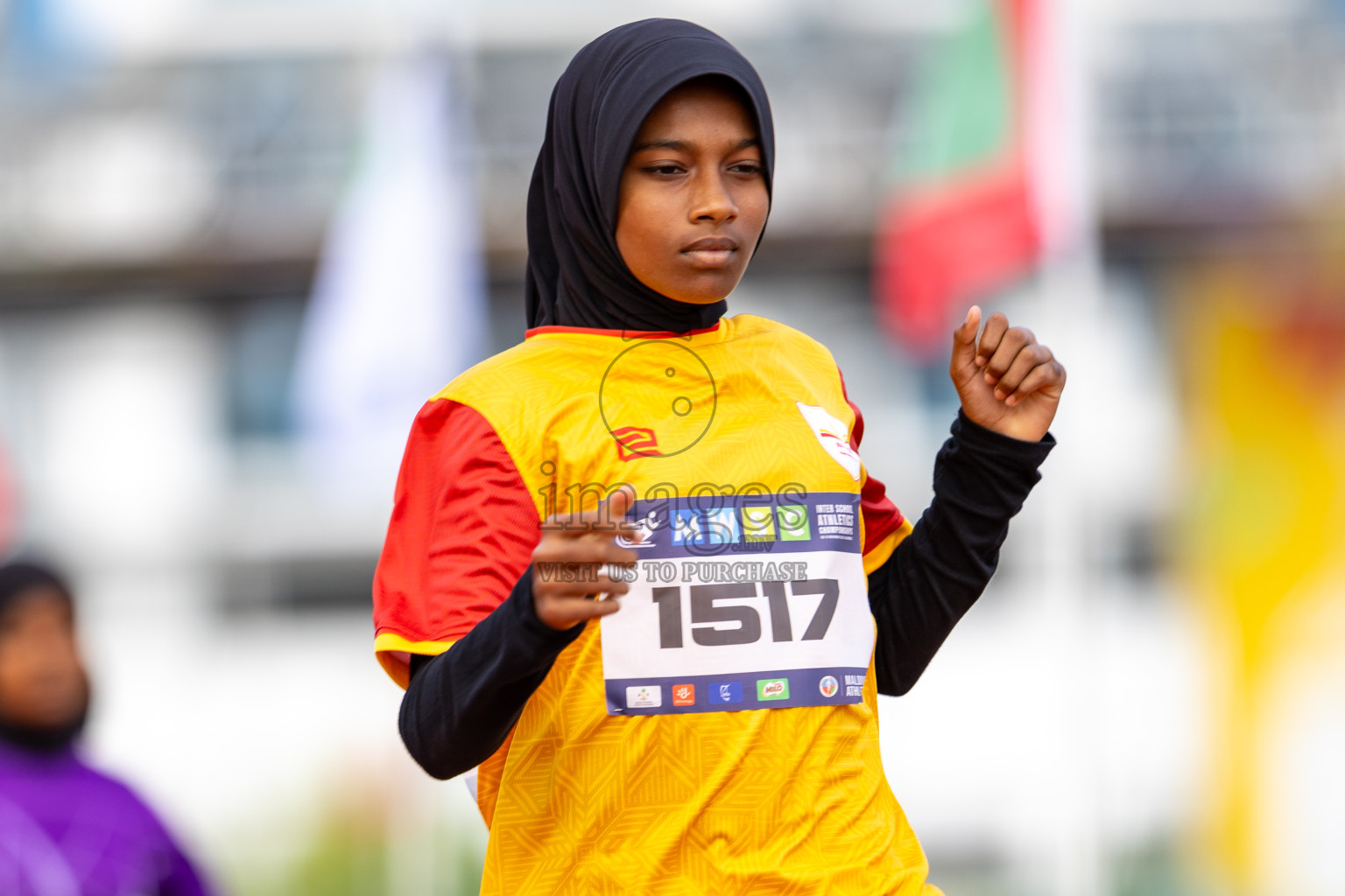 Day 2 of MWSC Interschool Athletics Championships 2024 held in Hulhumale Running Track, Hulhumale, Maldives on Sunday, 10th November 2024. Photos by: Ismail Thoriq / Images.mv