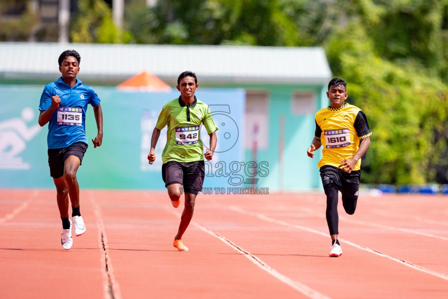 Day 3 of MWSC Interschool Athletics Championships 2024 held in Hulhumale Running Track, Hulhumale, Maldives on Monday, 11th November 2024. 
Photos by: Hassan Simah / Images.mv