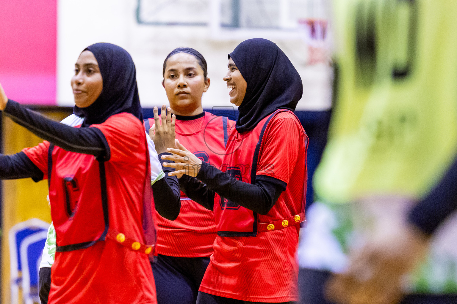 Matrix vs Club green streets in 1st division Final of National Netball Tournament 2025 held in Social Center at Male', Maldives on Thursday, 29th May 2025. Photos: Nausham Waheed / images.mv