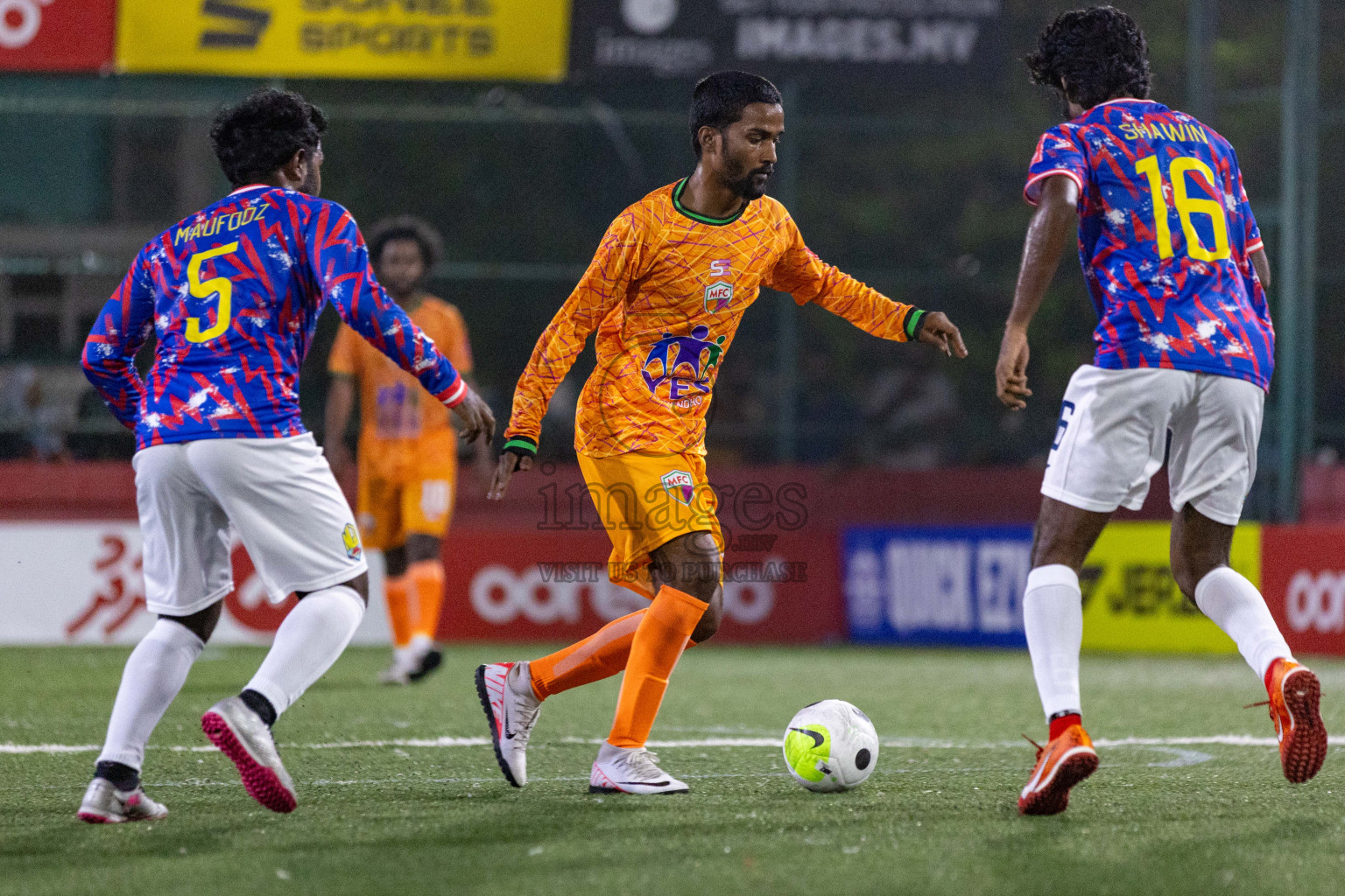 GA. Maamendhoo vs GA. Nilandhoo in Day 1 of Golden Futsal Challenge 2024 was held on Monday, 15th January 2024, in Hulhumale', Maldives Photos: Nausham Waheed  / images.mv