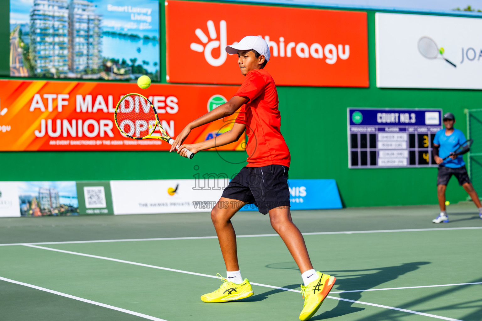 Day 2 of ATF Maldives Junior Open Tennis was held in Male' Tennis Court, Male', Maldives on Tuesday, 10th December 2024. Photos: Nausham Waheed / images.mv