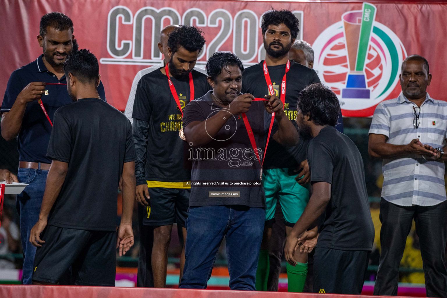 RRC Vs FSM in the Semi Finals of Club Maldives 2021 held in Hulhumale, Maldives on 19 December 2021. Photos: Ismail Thoriq / images.mv