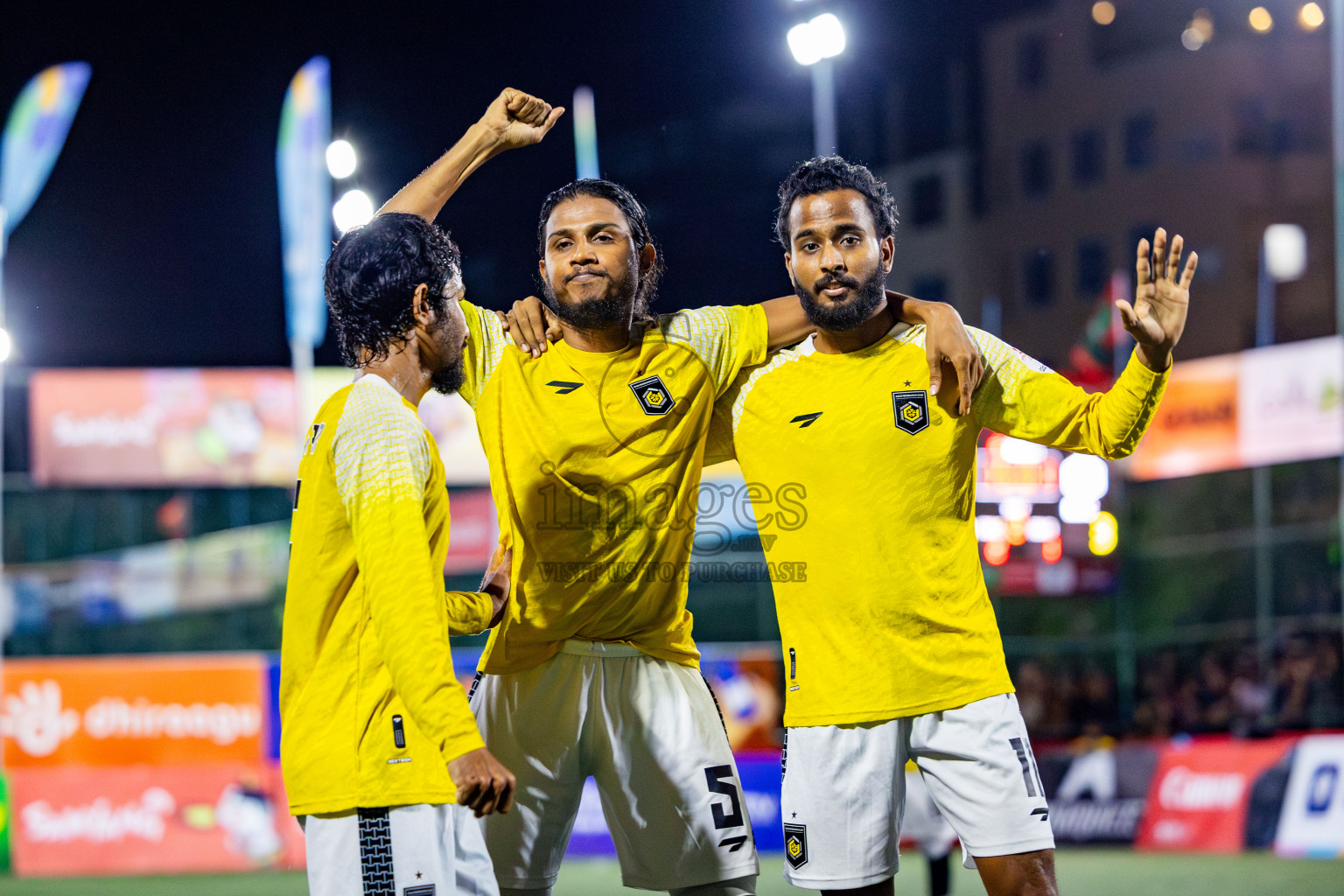 Dhiraagu vs RRC in Quarter Finals of Club Maldives Cup 2024 held in Rehendi Futsal Ground, Hulhumale', Maldives on Friday, 11th October 2024. Photos: Nausham Waheed / images.mv