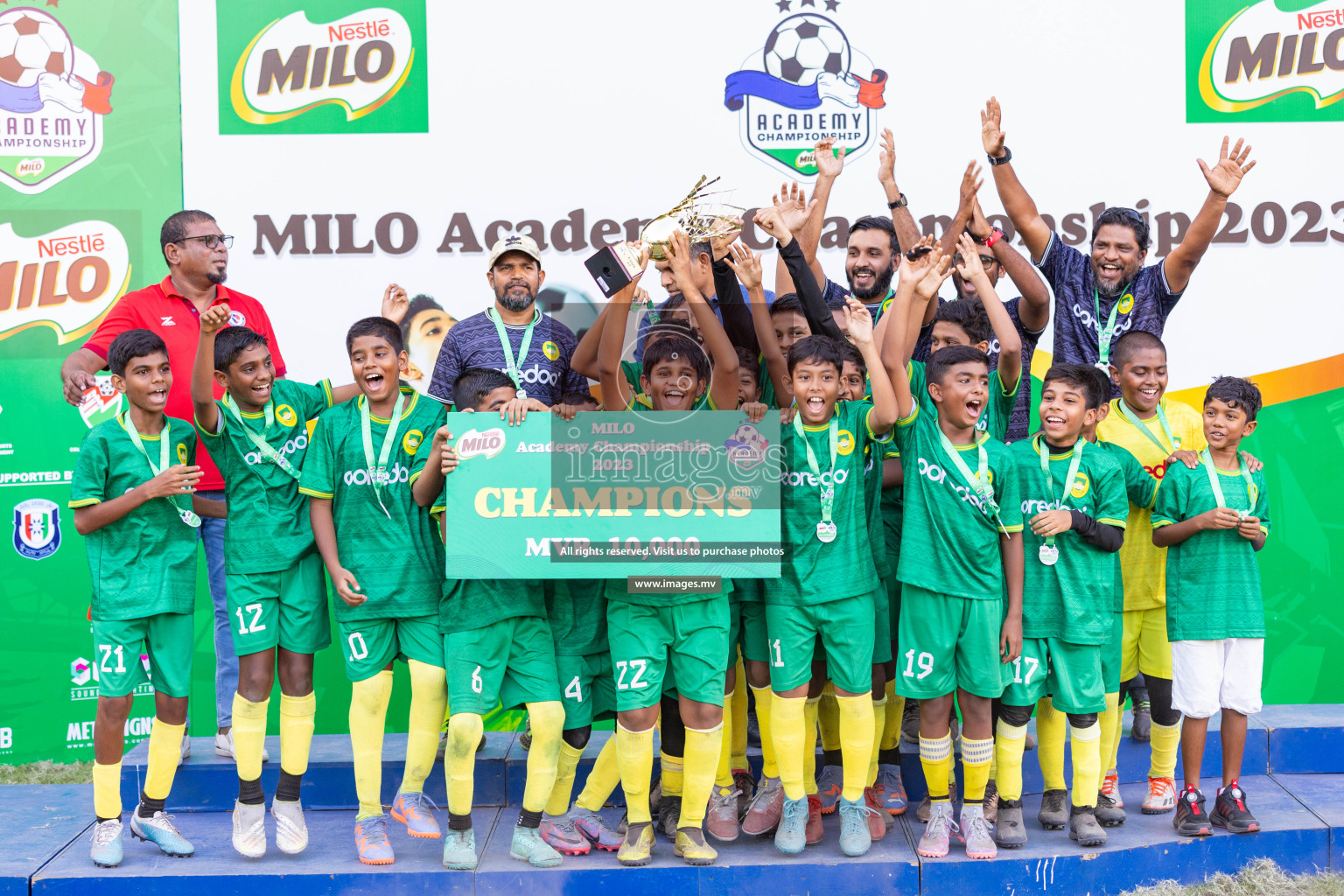 Day 2 of MILO Academy Championship 2023 (U12) was held in Henveiru Football Grounds, Male', Maldives, on Saturday, 19th August 2023. Photos: Nausham Waheedh / images.mv