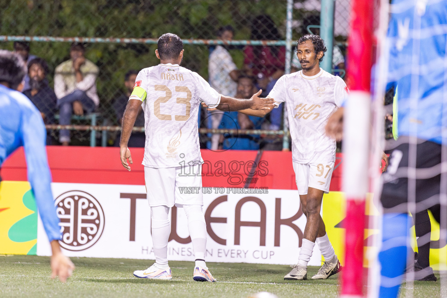 HDh Hanimaadhoo vs HDh Makunudhoo in Day 5 of Golden Futsal Challenge 2025 on Thursday, 9th January 2025, in Hulhumale', Maldives 
Photos: Hassan Simah / images.mv