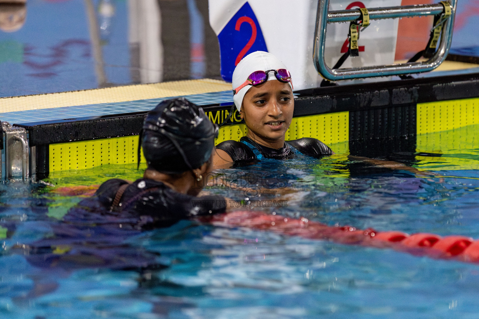 Day 2 of National Swimming Competition 2024 held in Hulhumale', Maldives on Saturday, 14th December 2024. Photos: Hassan Simah / images.mv