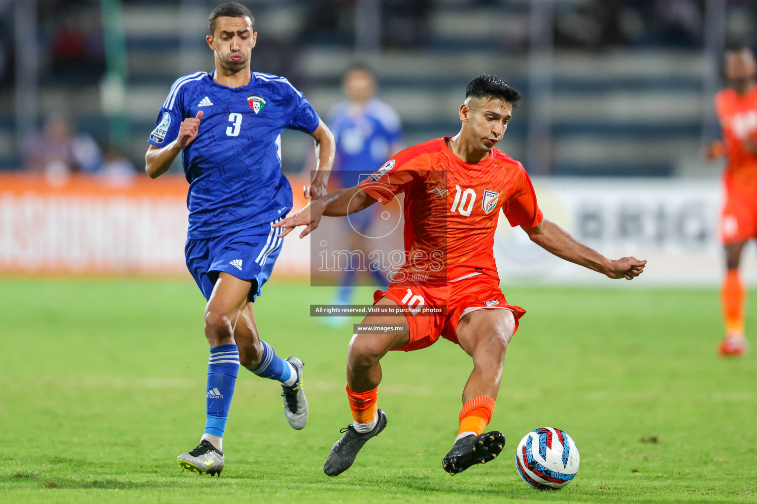 Kuwait vs India in the Final of SAFF Championship 2023 held in Sree Kanteerava Stadium, Bengaluru, India, on Tuesday, 4th July 2023. Photos: Nausham Waheed / images.mv