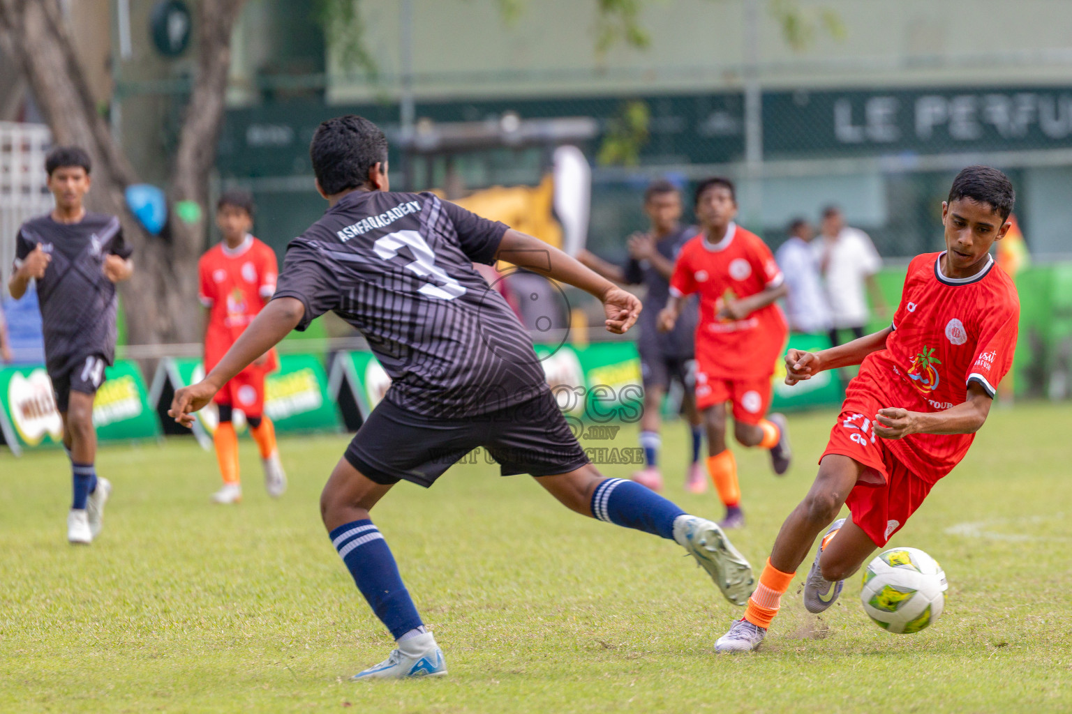 Day 2 of MILO Academy Championship 2025 (U14) was held on Friday, 31st October 2025 at Henveiru Football Grounds, Male', Maldives . 
Photos: Hassan Simah / images.mv