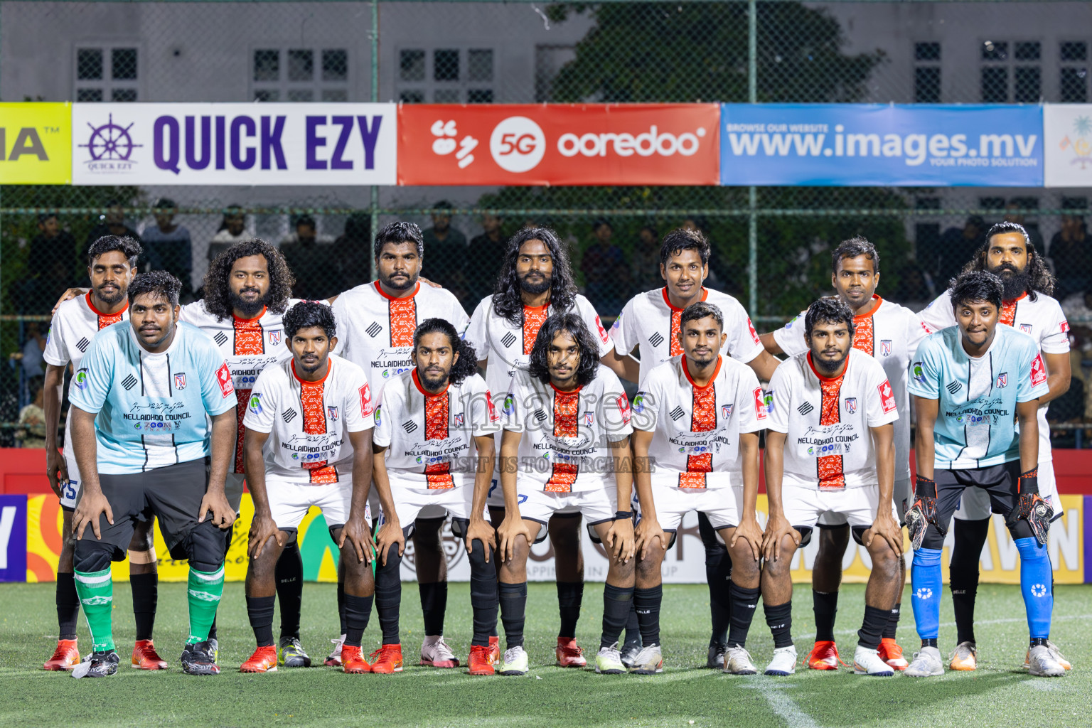 HDh Nolhivaran vs HDh Nellaidhoo in Day 5 of Golden Futsal Challenge 2025 on Thursday, 9th January 2025, in Hulhumale', Maldives
Photos: Ismail Thoriq / images.mv