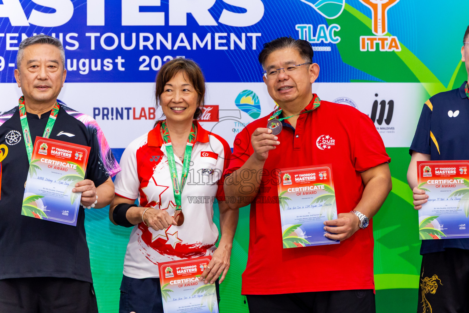 Day 3 of 1st Thoddoo Masters Table Tennis Tournament was held on Saturday, 23rd August 2025 in AA Thoddoo, Maldives. Photos: Nausham Waheed / images.mv