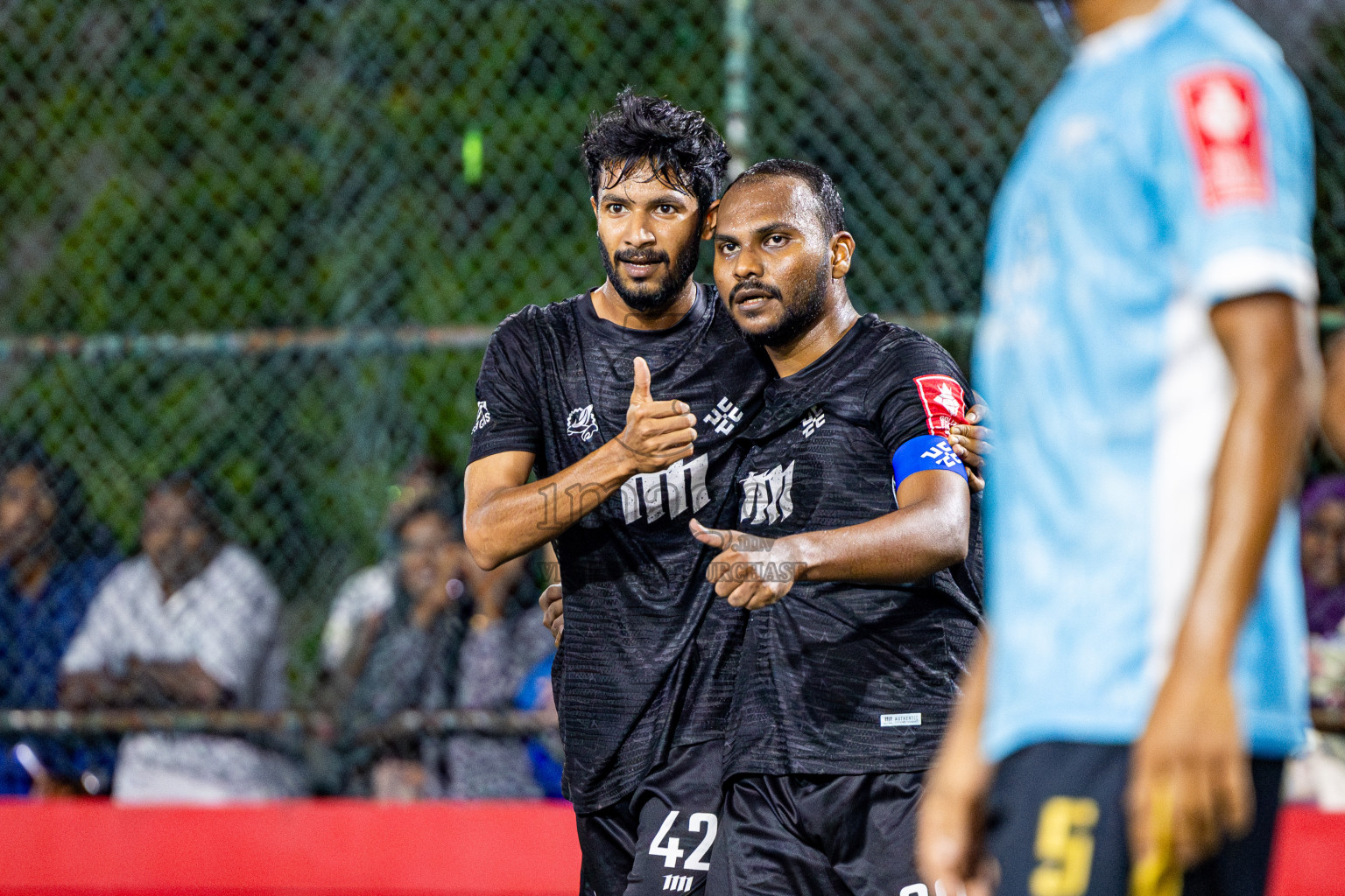 K Maafushi vs K Kaashidhoo in zone round on Day 31 of Golden Futsal Challenge 2025 was held on Tuesday , 4th February 2025, in Hulhumale', Maldives. Photos: Nausham Waheed / images.mv