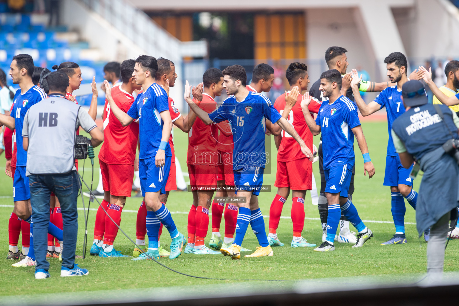 Kuwait vs Nepal in the opening match of SAFF Championship 2023 held in Sree Kanteerava Stadium, Bengaluru, India, on Wednesday, 21st June 2023. Photos: Nausham Waheed / images.mv