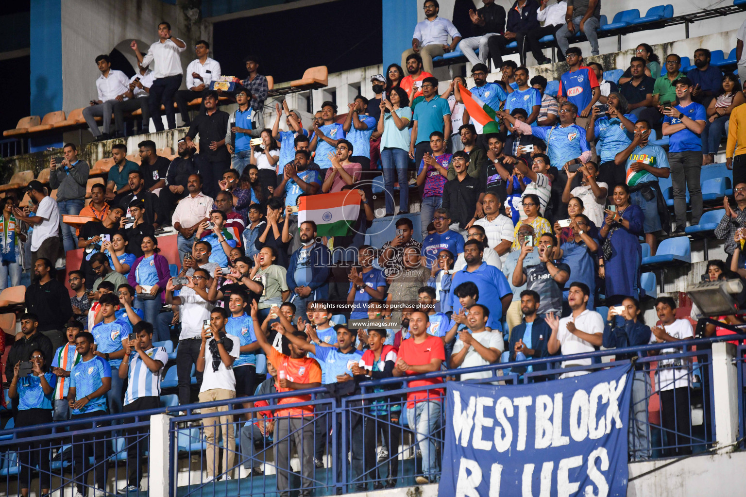 India vs Kuwait in SAFF Championship 2023 held in Sree Kanteerava Stadium, Bengaluru, India, on Tuesday, 27th June 2023. Photos: Nausham Waheed, Hassan Simah / images.mv