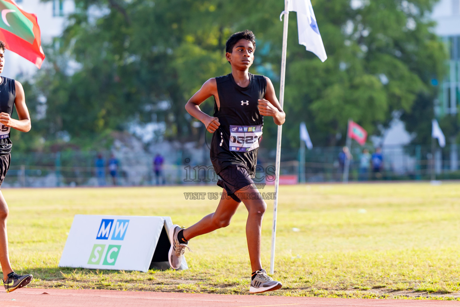 Day 4 of MWSC Interschool Athletics Championships 2024 held in Hulhumale Running Track, Hulhumale, Maldives on Tuesday, 12th November 2024. Photos by: Nausham Waheed / Images.mv