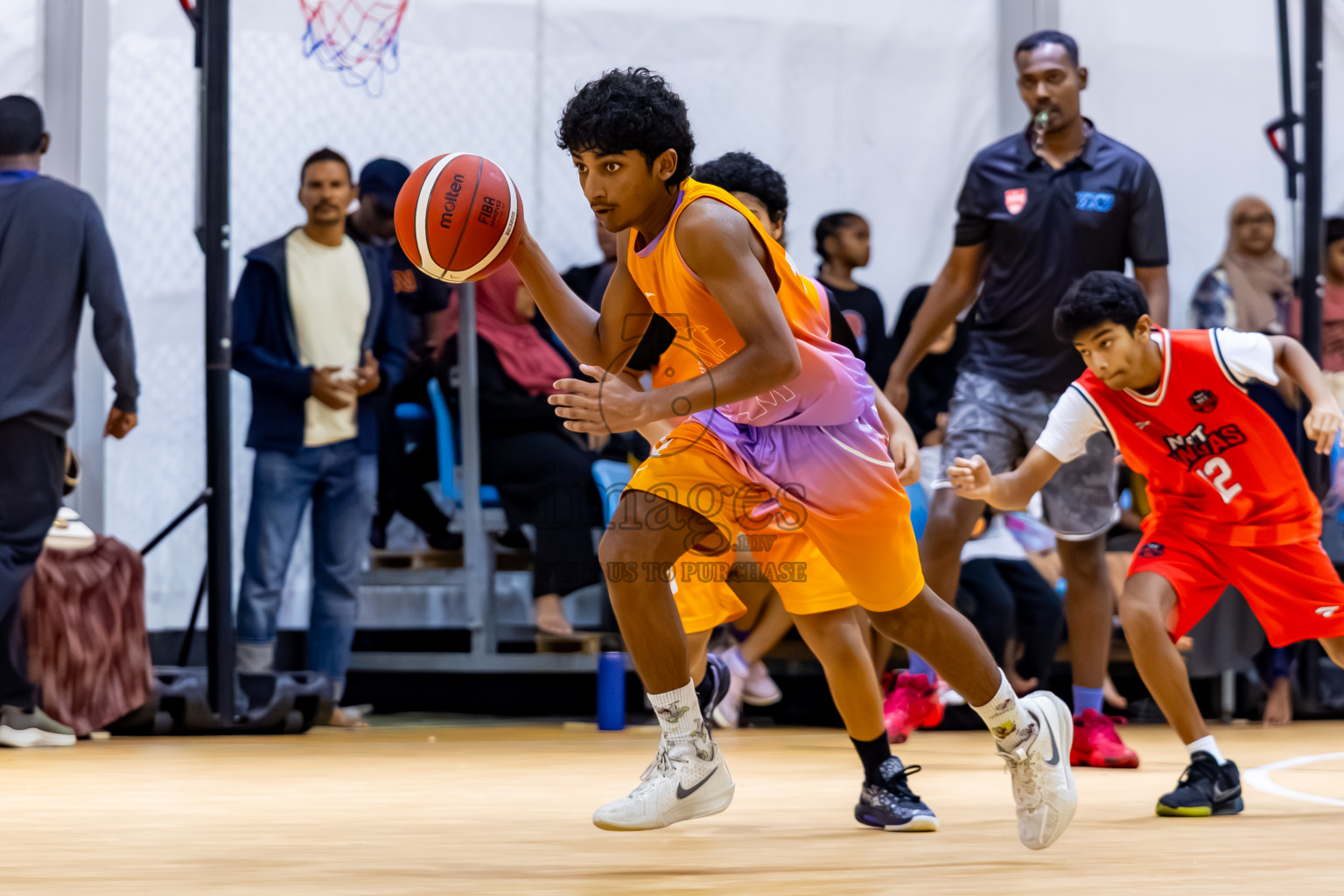 Day 2 of Milo 5 x 5 Junior Challenge 2025 - Basketball tournament held in Basketball Training Center, Male', Maldives on Friday, 10th October 2025. Photos by: Nausham Waheed / Images.mv