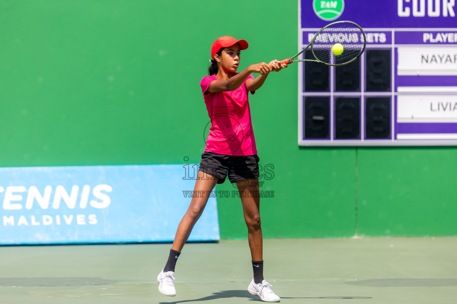 Day 8 of ATF Maldives Junior Open Tennis was held in Male' Tennis Court, Male', Maldives on Thursday, 19th December 2024. Photos: Nausham Waheed/ images.mv