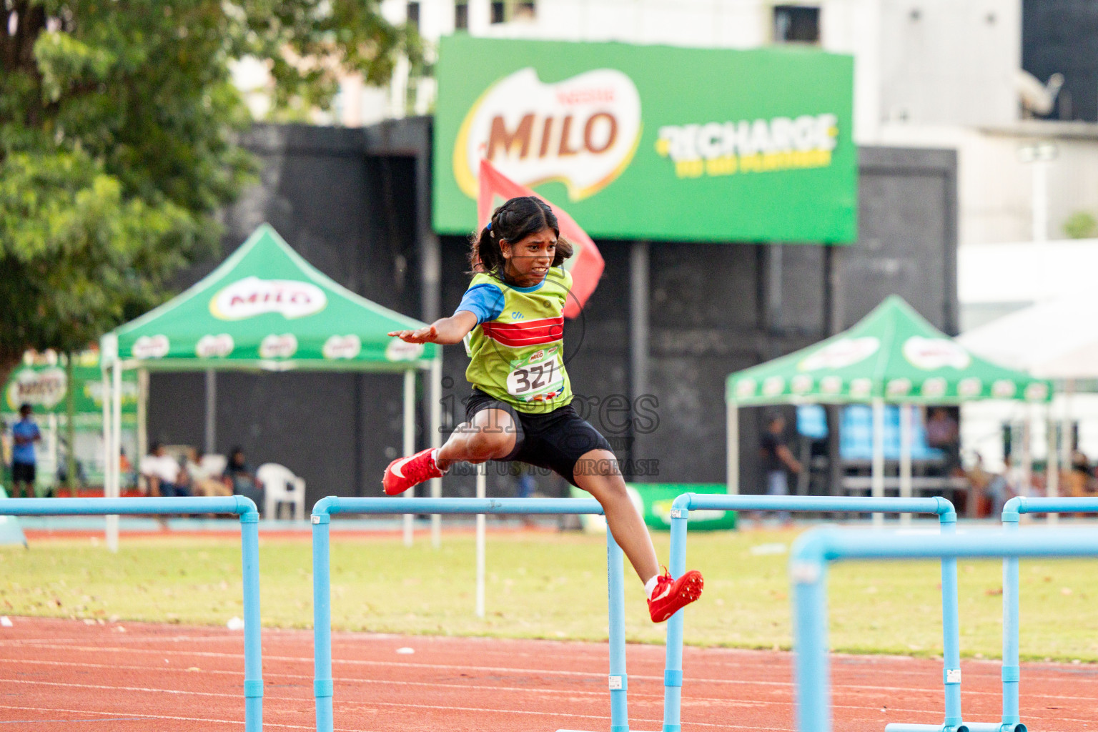 Day 2 of 12th Milo Association Championships was held in Ekuveni Track at Male', Maldives on Friday, 25th April 2025. Photos: Hassan Simah / images.mv