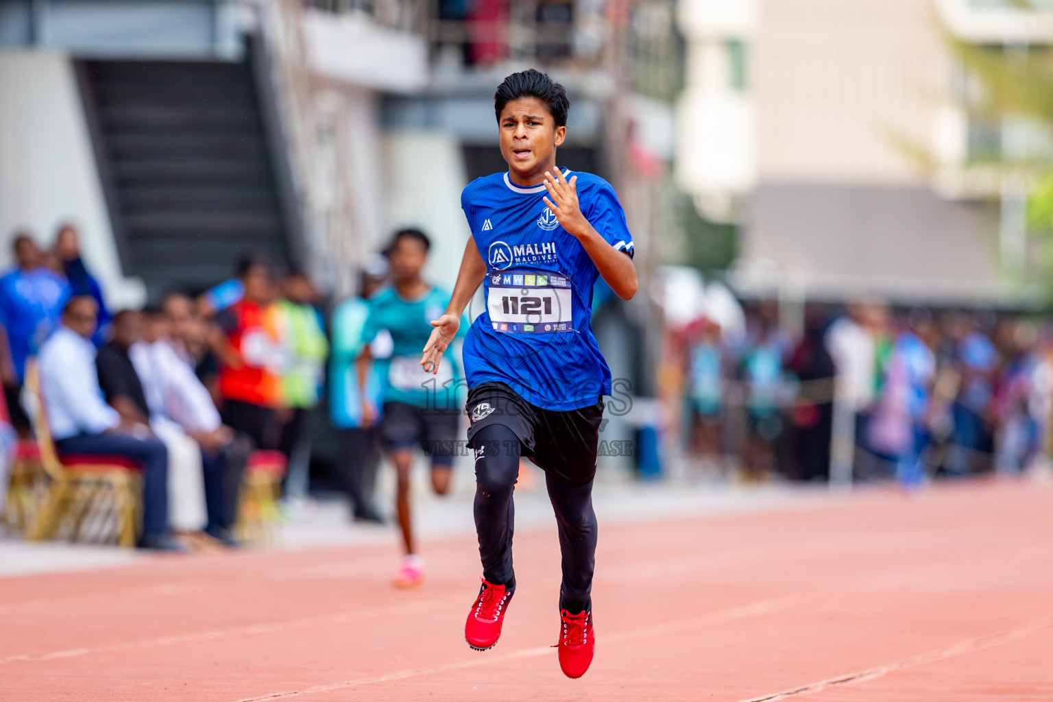 Day 6 of MWSC Interschool Athletics Championships 2024 held in Hulhumale Running Track, Hulhumale, Maldives on Thursday, 14th November 2024. Photos by: Nausham Waheed / Images.mv