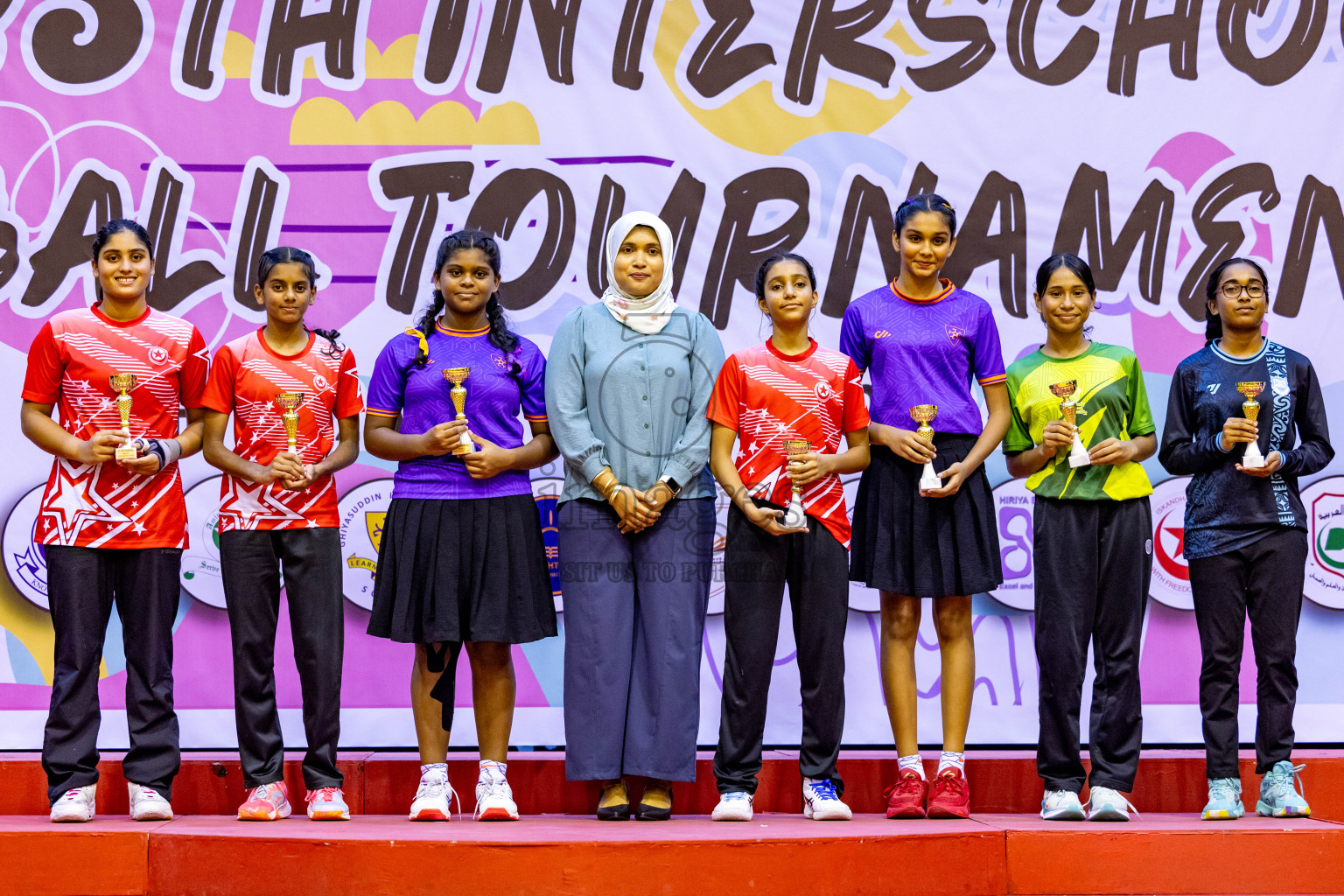 Closing Ceremony of Inter-school Netball Tournament held in Social Center at Male', Maldives on Monday, 26th August 2024. Photos: Hassan Simah / images.mv