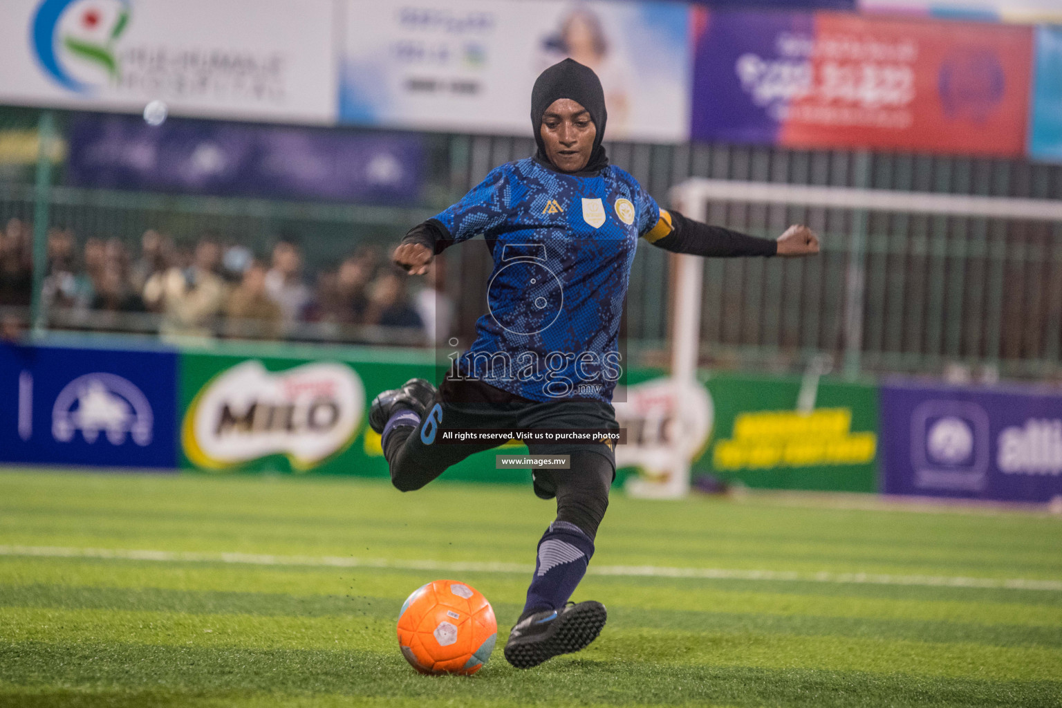 Ports Limited vs WAMCO - in the Finals 18/30 Women's Futsal Fiesta 2021 held in Hulhumale, Maldives on 18 December 2021. Photos by Nausham Waheed & Shuu Abdul Sattar