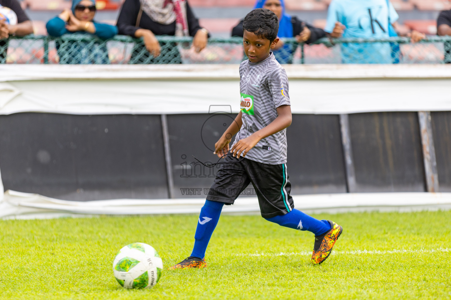 Day 2 of MILO Kids Football Fiesta was held at National Stadium in Male', Maldives on Saturday, 24th February 2024.