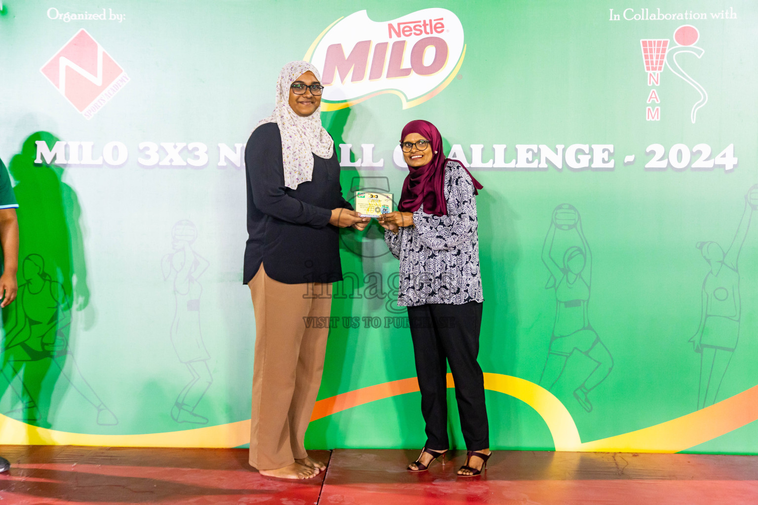 Final of MILO 3x3 Netball Challenge 2024 was held in Ekuveni Netball Court at Male', Maldives on Thursday, 20th March 2024. Photos: Nausham Waheed / images.mv