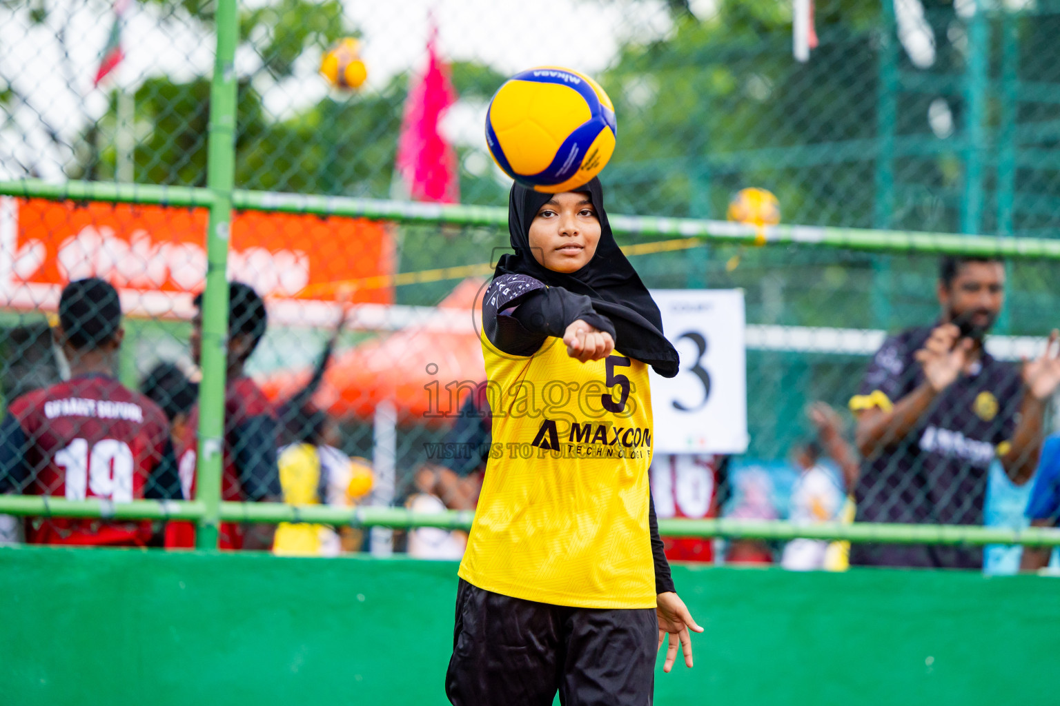 Day 2 of Interschool Volleyball Tournament 2024 was held in Ekuveni Volleyball Court at Male', Maldives on Sunday, 24th November 2024. Photos: Nausham Waheed / images.mv