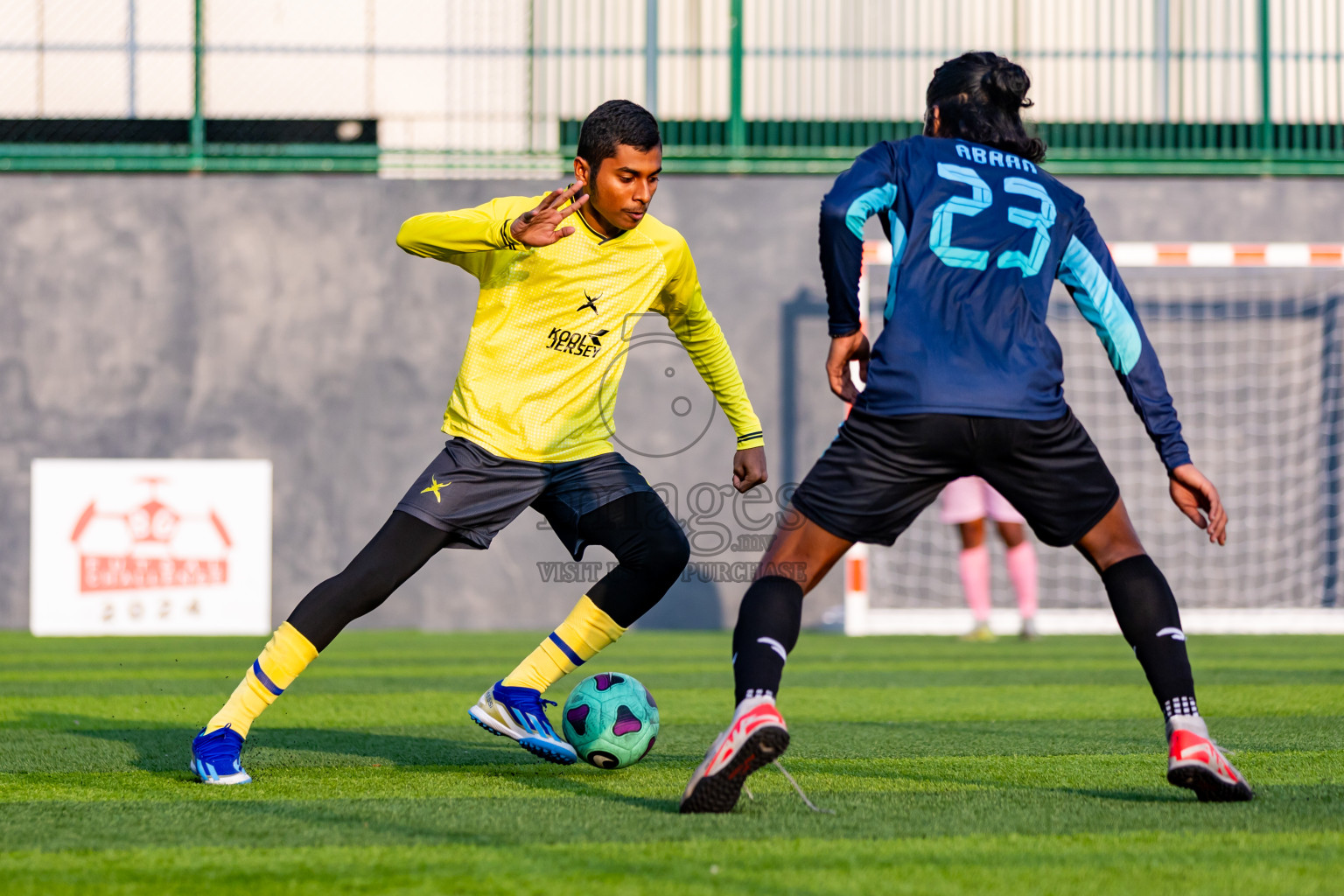 Nova SC vs Xephyrs in Day 5 of BG Futsal Challenge 2024 was held on Saturday, 16th March 2024, in Male', Maldives Photos: Nausham Waheed / images.mv