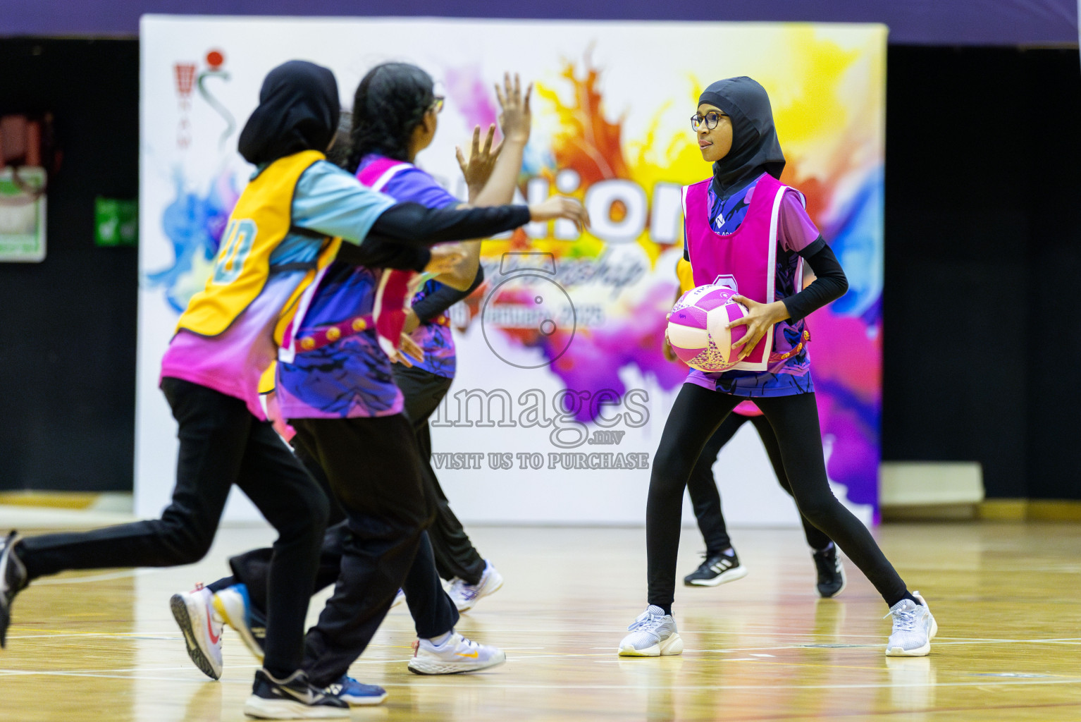 Netkids B vs N Sports academy B (U13) in Day 1 of 3rd Junior Championship - Netball association of Maldives, held at Social Center on 19th January 2025 . Photos by Shuu Abdul Sattar / Images.mv