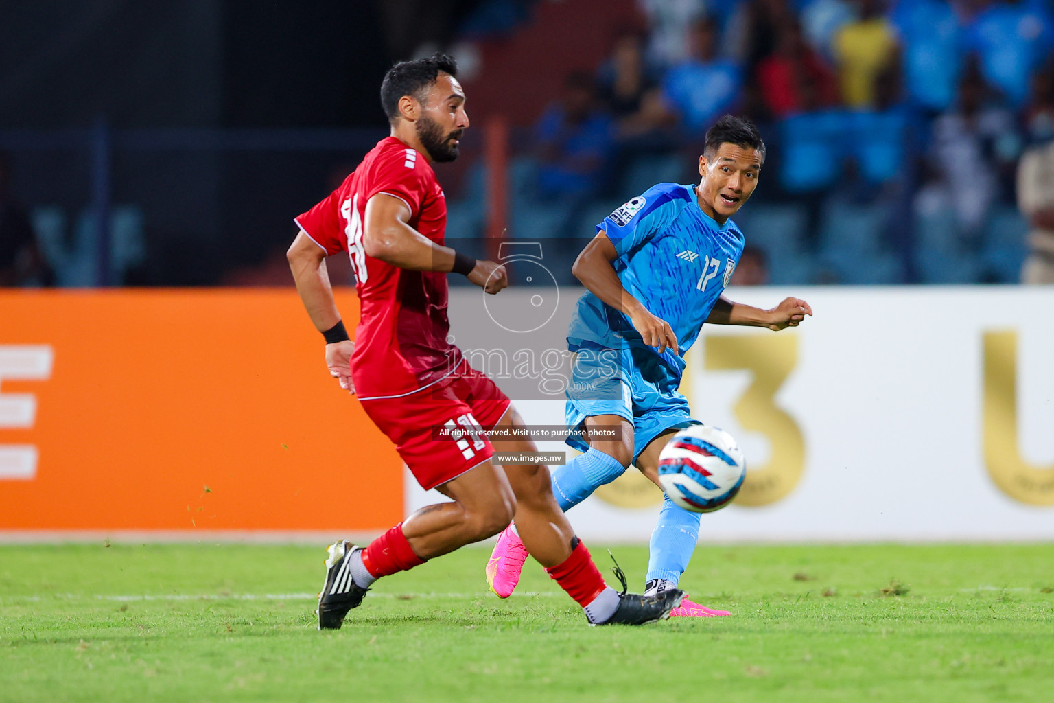 Lebanon vs India in the Semi-final of SAFF Championship 2023 held in Sree Kanteerava Stadium, Bengaluru, India, on Saturday, 1st July 2023. Photos: Nausham Waheed, Hassan Simah / images.mv