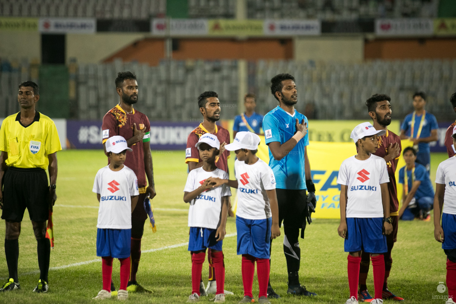 India vs Sri Lanka in SAFF Suzuki Cup 2018 in Dhaka, Bangladesh, Wednesday, September 05, 2018. (Images.mv Photo/Hussain Sinan).
