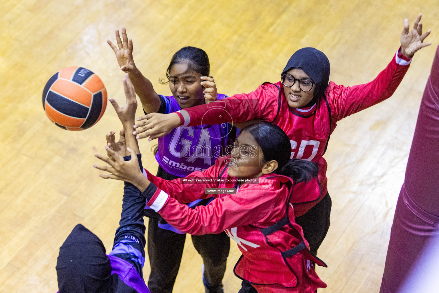 Day3 of 24th Interschool Netball Tournament 2023 was held in Social Center, Male', Maldives on 29th October 2023. Photos: Nausham Waheed, Mohamed Mahfooz Moosa / images.mv