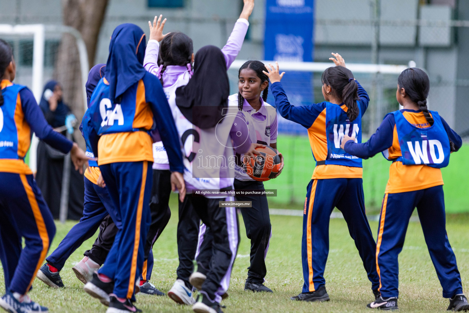 Day 2 of Nestle' Kids Netball Fiesta 2023 held in Henveyru Stadium, Male', Maldives on Thursday, 1st December 2023. Photos by Nausham Waheed / Images.mv