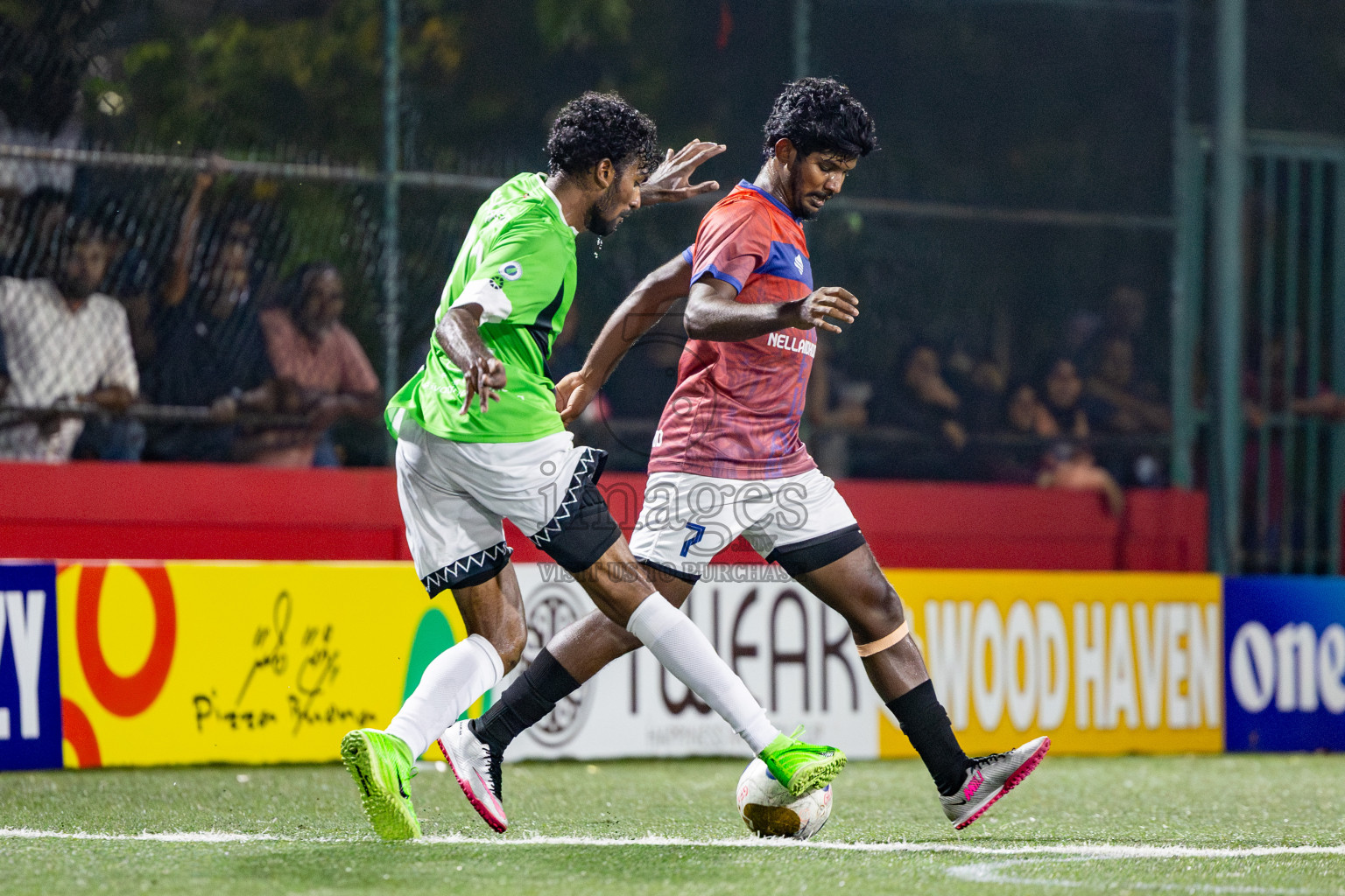 HDh Naivaadhoo vs HDh Nellaidhoo in Day 13 of Golden Futsal Challenge 2025 was held on Friday, 17th January 2025, in Hulhumale', Maldives. Photos: Nausham Waheed / images.mv