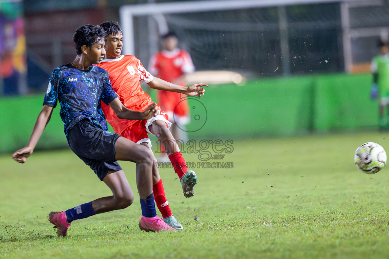 SUS vs Huriyya (U14) in Dhivehi Youth League 2024 - Day 2. Matches held at Henveiru Stadium on 22nd November 2024 , Friday. Photos: Shuu Abdul Sattar/ Images.mv