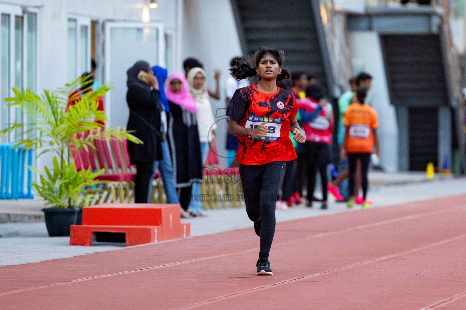 Day 2 of MWSC Interschool Athletics Championships 2024 held in Hulhumale Running Track, Hulhumale, Maldives on Sunday, 10th November 2024. 
Photos by: Hassan Simah / Images.mv