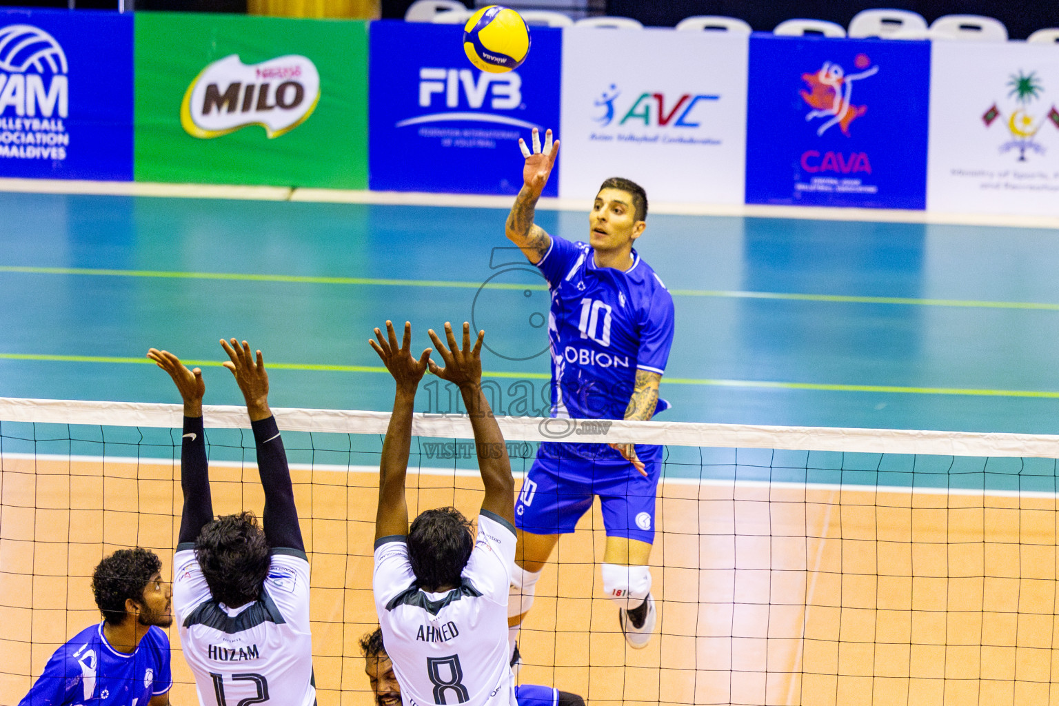 Club HDC vs Dhadimagu Sports & Recreation Club in Semi Finals of MILO VAM Cup 2025 held in Male', Maldives on Tuesday, 1st July 2025 at Social Center Indoor Hall Photos By: Nausham Waheed / images.mv