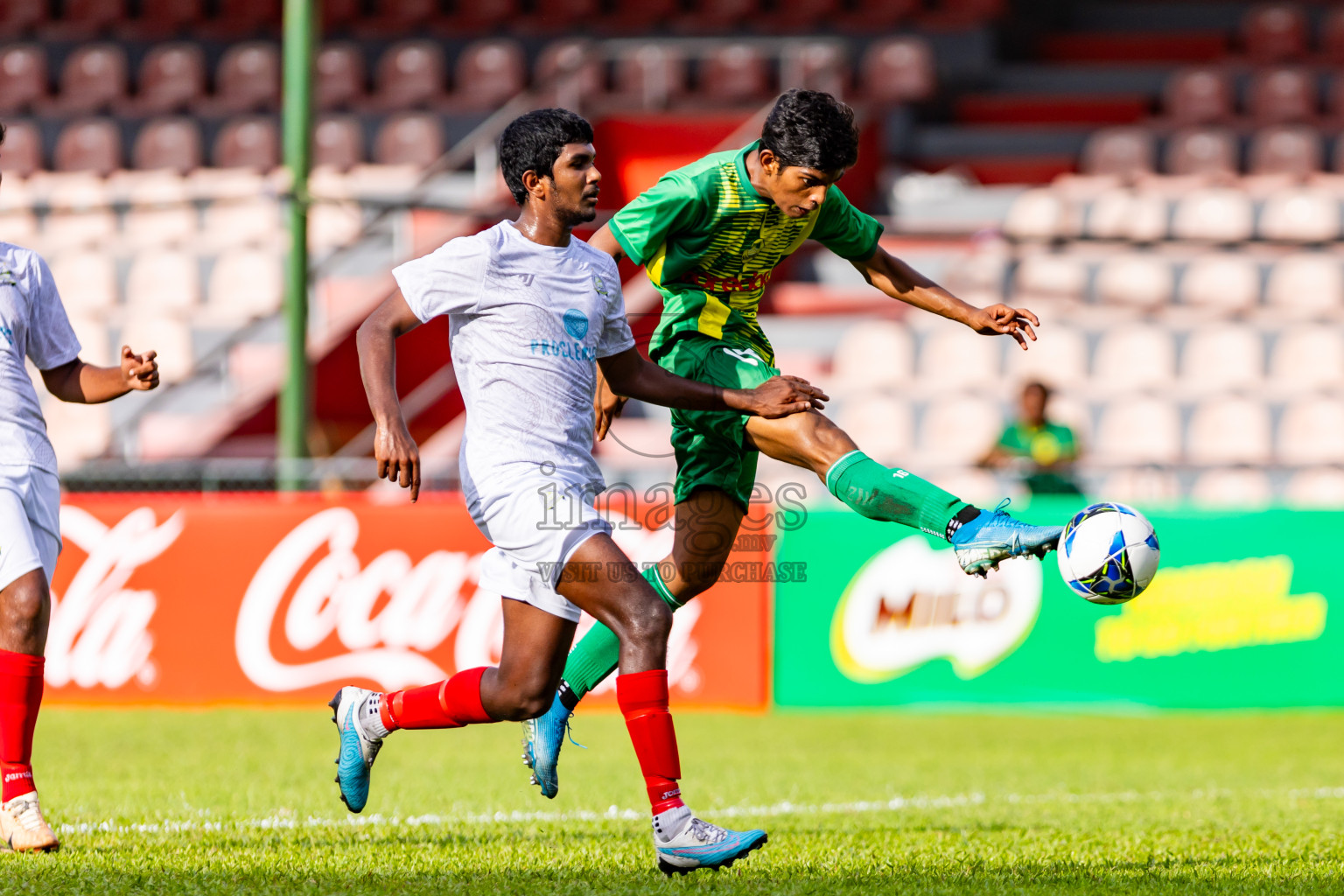 Maziya SRC vs Club Green Streets in Day 2 of Under 19 Youth Championship 2024 was held at National Stadium in Male', Maldives on Monday, 10th June 2024. Photos: Nausham Waheed / images.mv b